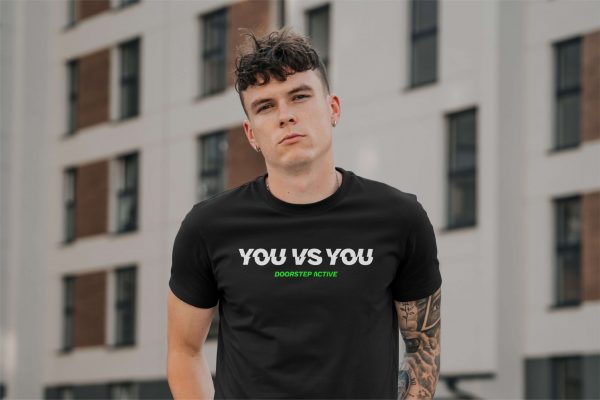 YOU VS YOU TEE <br> MENS BLACK - Image 2