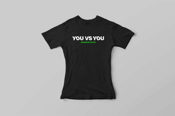 YOU VS YOU TEE <br> WOMENS BLACK