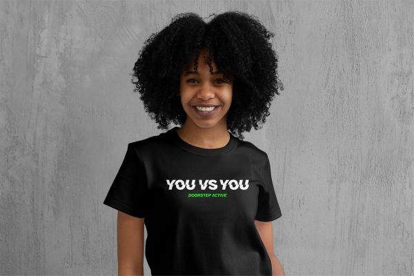 YOU VS YOU TEE <br> WOMENS BLACK - Image 2