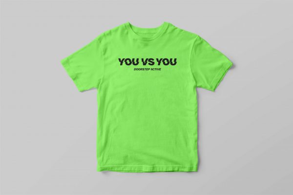 YOU VS YOU TEE <br> MENS NEON GREEN