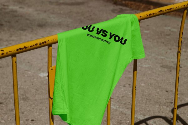 YOU VS YOU TEE <br> MENS NEON GREEN - Image 3